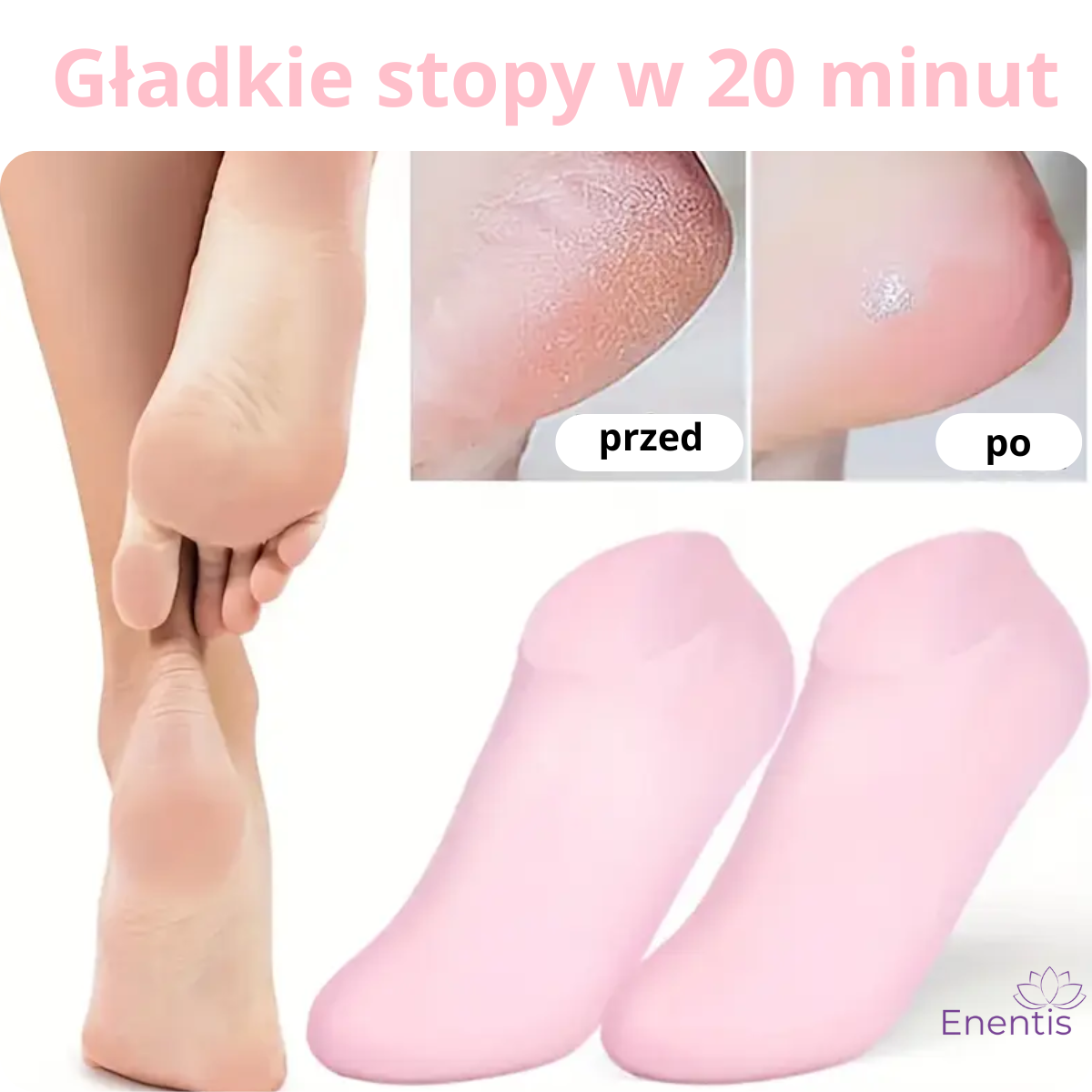 Skarpetki GlowFeet - zdrowe i nawilżone stopy od pierwszego użycia