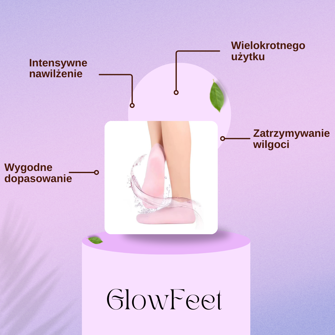GlowFeet - skarpetki utrzymujące zdrowe i zadbane stopy