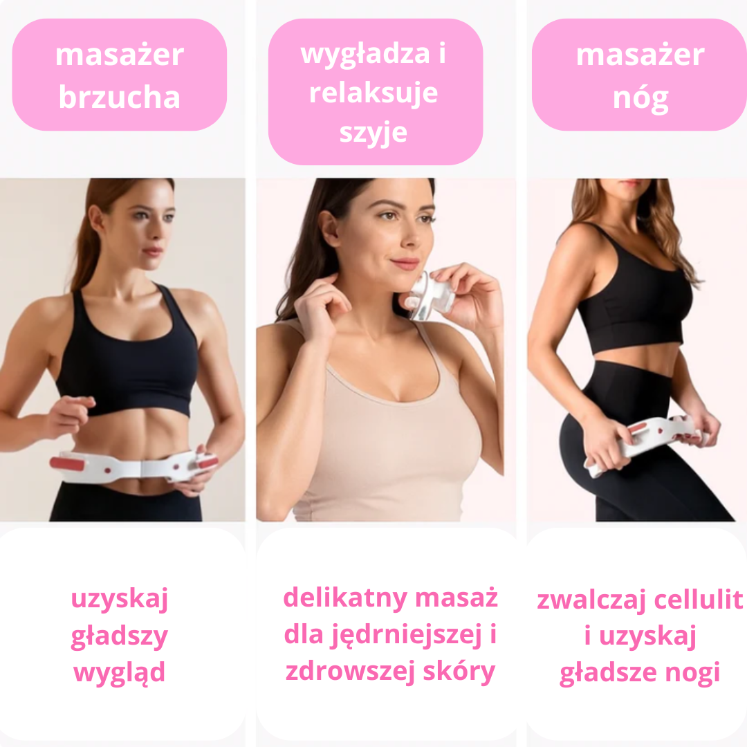 Masażer antycellulitowy SlimRoll 3w1 - 20 minut dziennie by pozbyć się cellulitu