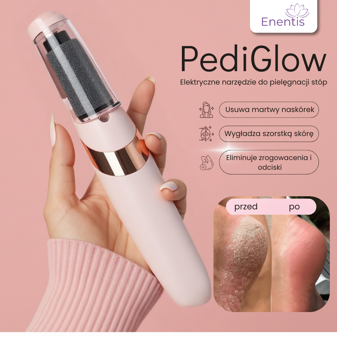 Elektryczne narzędzie do pielęgnacji stóp PediGlow – domowe SPA w Twojej dłoni!